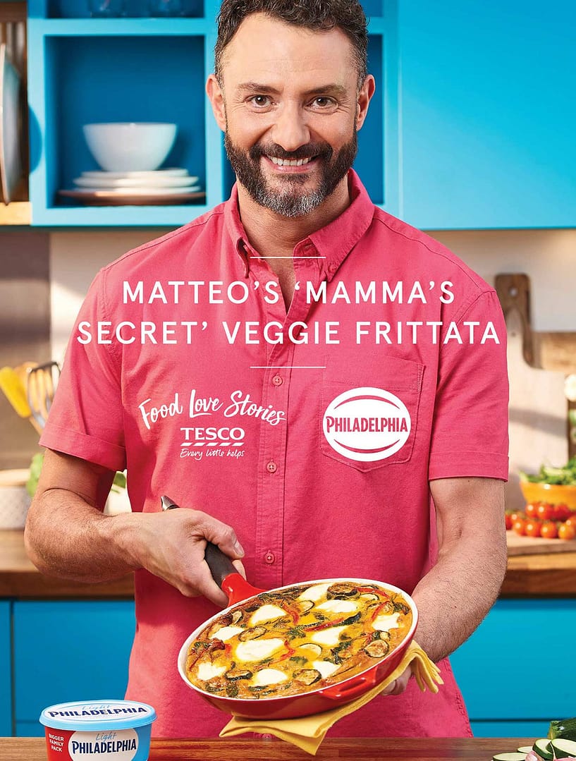 Tesco Food Love Stories advert featuring Philadelphia